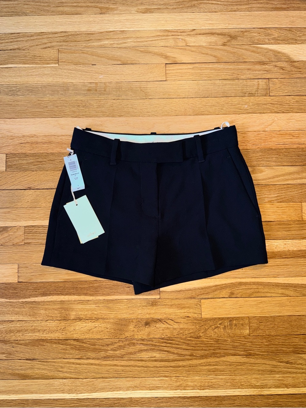 Wilfred Black Tailored High-Rise Shorts